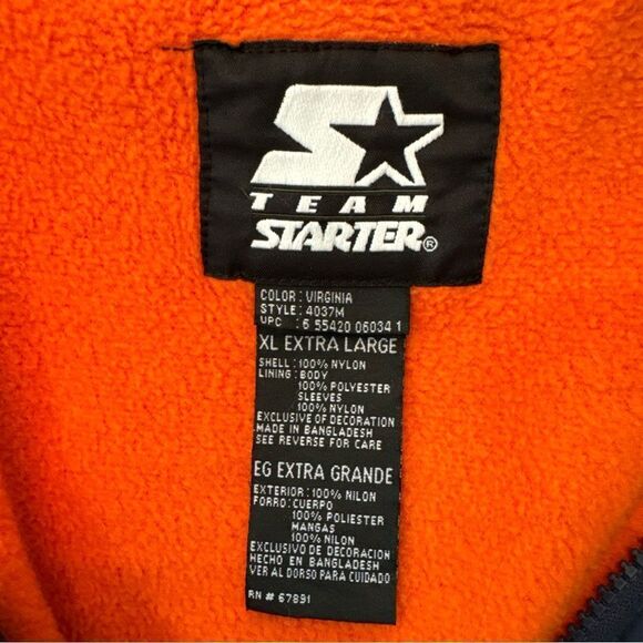 Vintage Starter Windbreaker Jacket UVA Cavaliers University of Virginia Full Zip - Picture 3 of 10